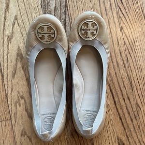 Nude Tory Burch Flats